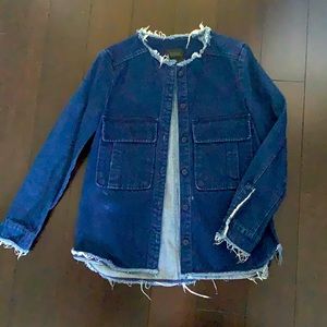 Zara oversized denim shirt
